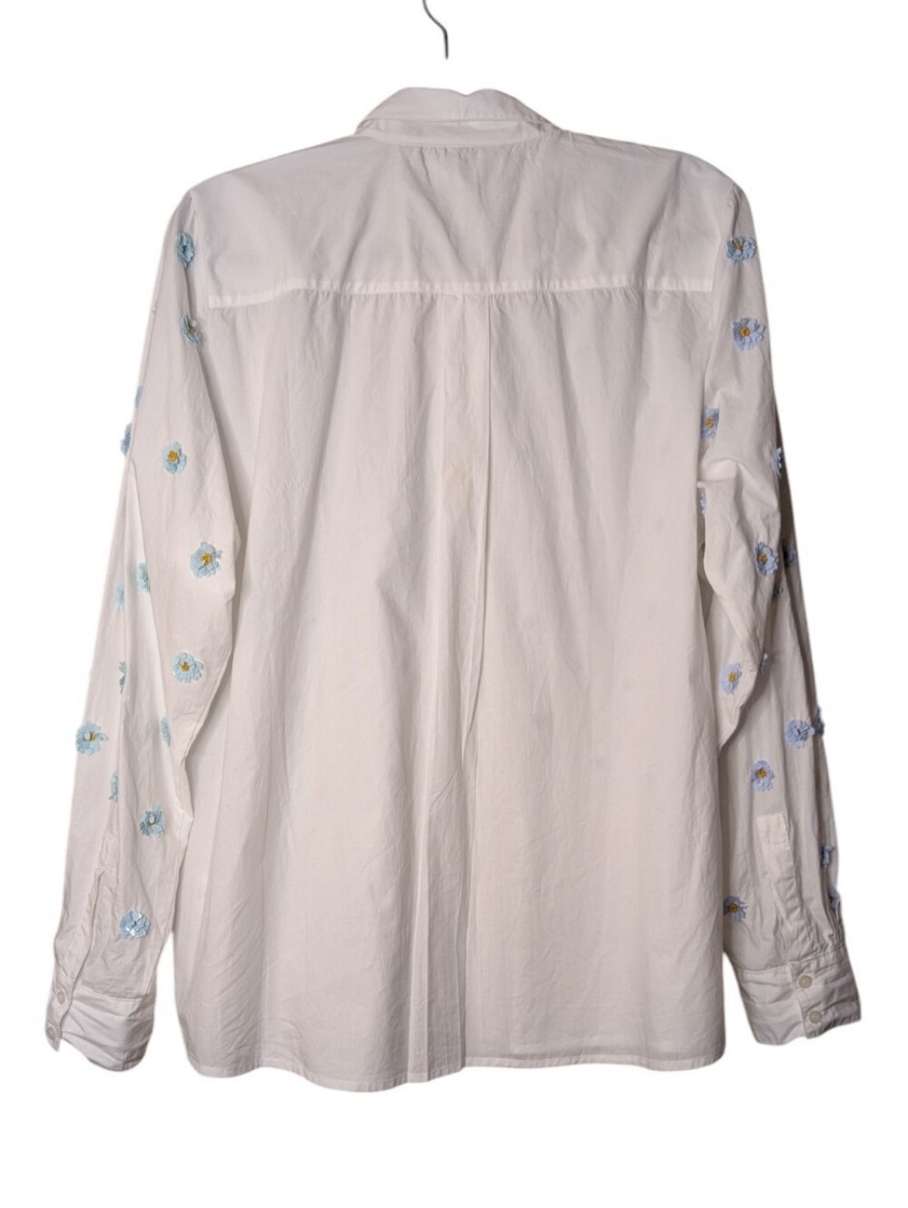 Dhruv Kapoor x Anthropologie 3D Floral Sequin Appliqué Button-Down Shirt size XL - Picture 2 of 8
